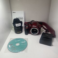 Red Nikon D3300 DSLR 24.2MP +