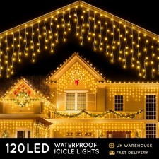 CUQOO LED Icicle Xmas Lights