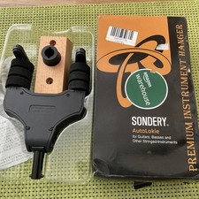 Sondery Guitar Hanger Wall Mount, Auto Lock and Adjustable Hook Holder Wall Stan
