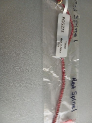 Red spinel tiny round beads - spinel,
