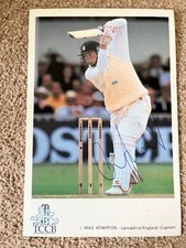 Rare Signed TCCB Classic Card - Mike Atherton - England - Card No. 1