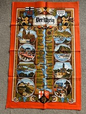 Vintage tea towel *DER RHEIN