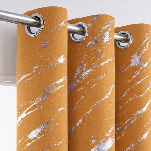 Blackout curtains eyelet gold - curtains,