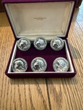 SET OF SIX  STERLING SILVER