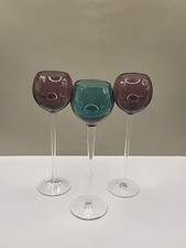 Vintage Hand Blown Harlequin