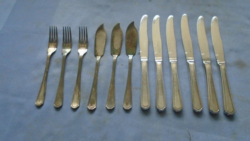 Silver plated sets knives - plated,