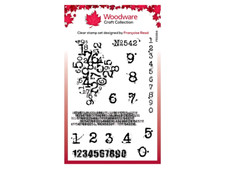 Woodware Inky Numbers Clear