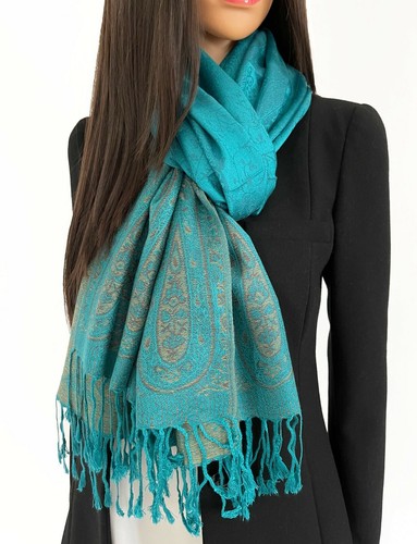 Large paisley pashmina shawl - paisley,