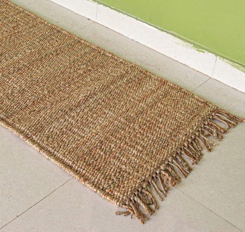 Natural jute runner rug - jute,
