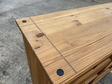 Corona Chest of Drawers 6 Drawer Wide Sideboard Solid Pine 