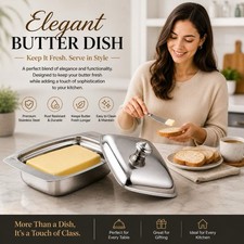 Stainless Steel Butter Dish
