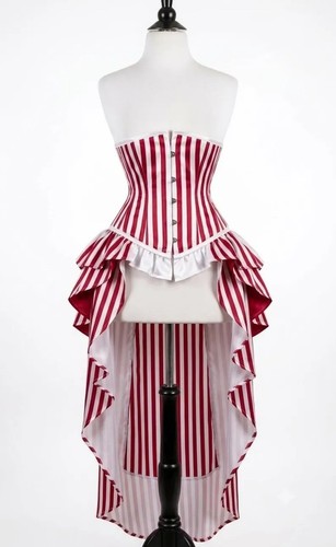 Victorian steampunk red white - red,