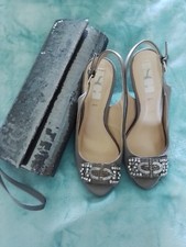 Wedding shoes and bag size 5 colour Silver/Grey