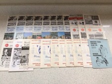 Collection of 33 Merthyr Tydfil Home Programmes