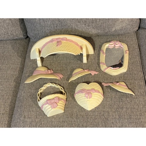 Vintage burwood products - burwood, 7pc