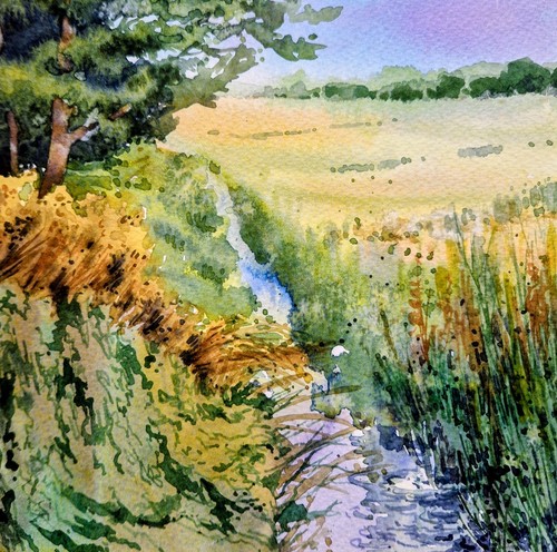 Original watercolour dorset - watercolour,,