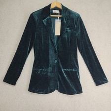 Cream Blazer Womens S Velvet