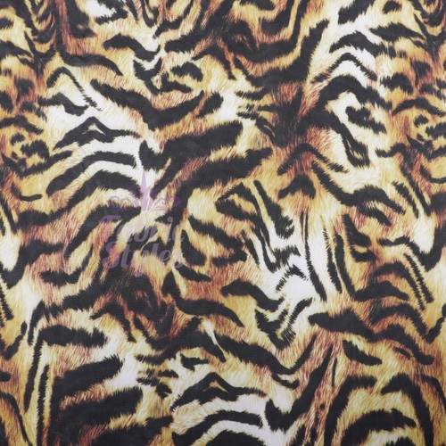Tiger print power - tiger, fabric