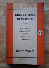 Brideshead Revisited by Evelyn Waugh vintage orange Penguin paperback 1959