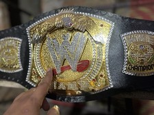 world heavyweight spinner championship wrestling belt replica title 2mm adult