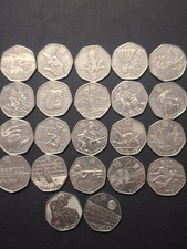 Olympic Games 50p Set of 22 Circulated Coins