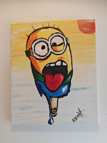 Original acrylic painting fun - acrylic,