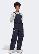 Adidas Terrex 3layer Gore Tex Snow Pants Womens Ski Bib Medium 12 14 New HC7758