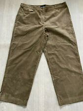 BODEN   brown cord  crop wideleg trousers size 8L NEW    WM105