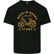 In Doubt Moped Biker Motorcycle Scooter Mens Cotton T-Shirt Tee Top