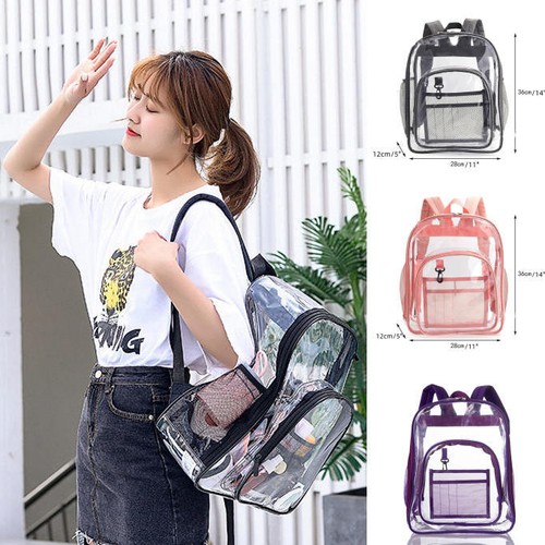 Clear transparent backpack - clear,
