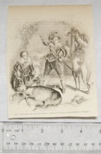 1860s engraving - Prince Henry and Lord Harrington