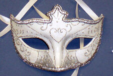 Silver Glitter Half Face Mask