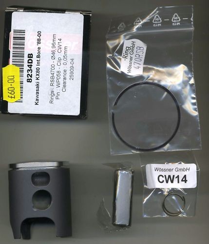 Wossner piston kit kawasaki - piston, kx