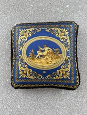 Versace Silk Pillow 26x26 Blue