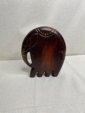 Wooden Elephant Statue Figure