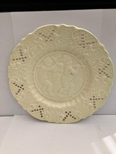 Antique Georgian Staffordshire salt-glazed stoneware plate