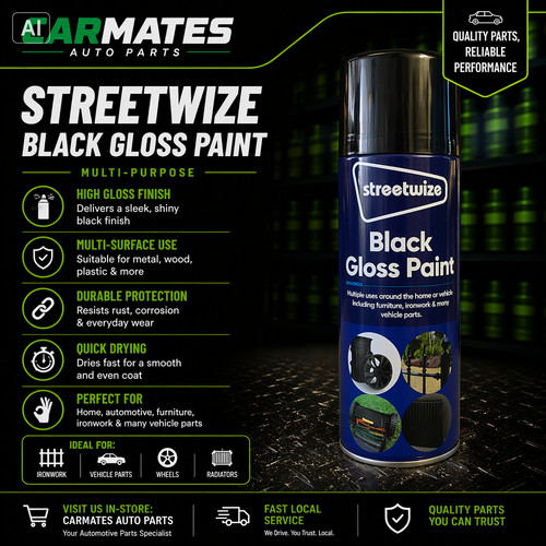 Streetwize black gloss paint - streetwize,