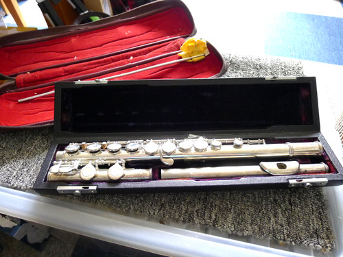Sapphire silver plated flute - sapphire,
