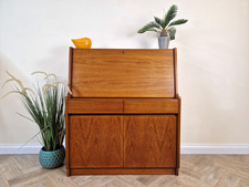 Remploy Vintage Mid Century Pyramid Teak Danish Design Writing Bureau Sideboard
