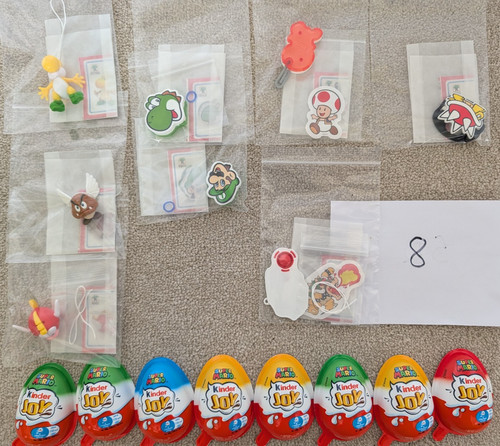 Mario kinder joy toy bundle - mario, 8