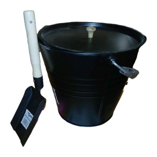 12l ash bucket with lid - 12l, and