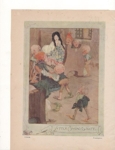 Vintage fairy tale print - fairy,