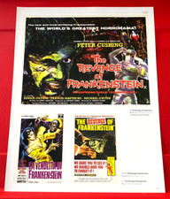 The Revenge Of Frankenstein Hammer Movie/Film Poster Art PICTURE/PRINT 13" x 10"