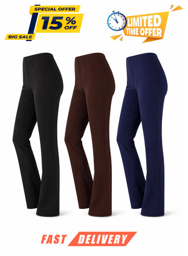 Pack womens bootleg trousers - 3,