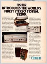 Fisher Stereo System Hi-Fi Audio Receiver Turntable Vintage 1978 Advertisement