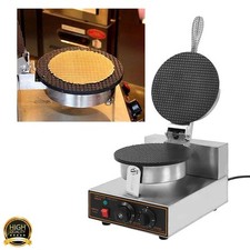 Electric Ice Cream Roll Machine Commercial Ice Cream Cone Waffle Maker 240V