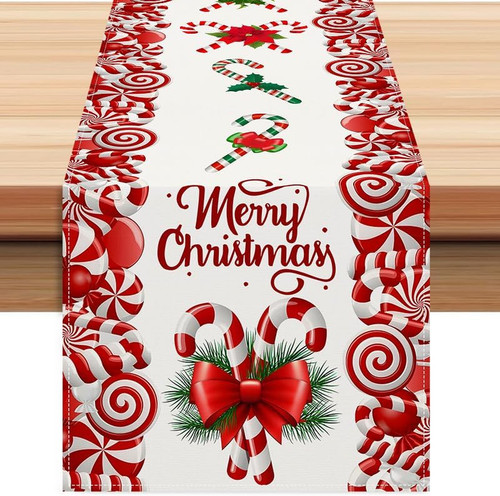 Christmas linen red - christmas,