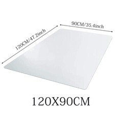 Desk Chair Mat Carpet Hard Wood Laminate Floor Protector PVC Plastic Home Office