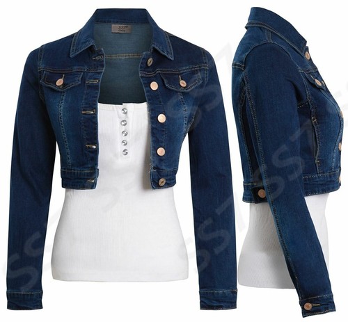 Womens indigo denim jacket - indigo,