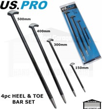 US PRO Tools 4pc Heel Bar Set Podgers Pry Bars Toe 150, 300, 400, 500mm NEW 6857